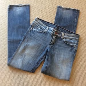 Armani Exchange distress Jeans.